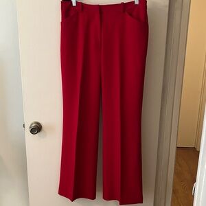 Worthington Red Wide-Leg Dress Pants